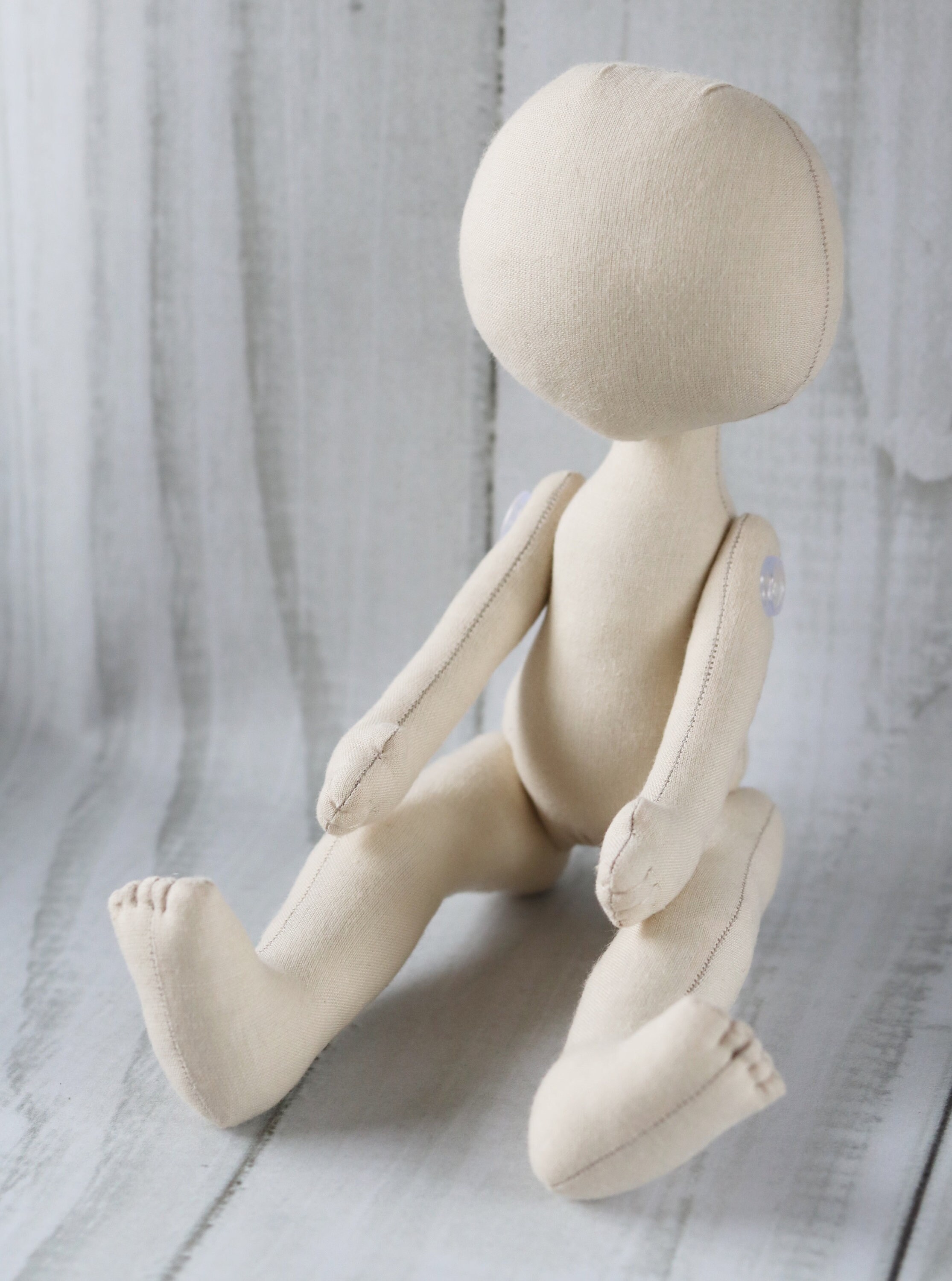 Blank doll body Set of 5 pieces Textile doll body Handmade Etsy