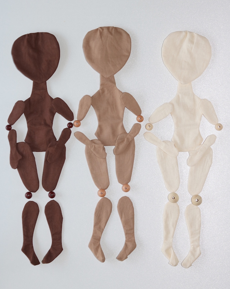 Blank Doll 13/18 in BODY DIY Doll bodies Rag doll Doll body Blank doll body Textile doll Handmade dolls Cloth doll body Craft image 6