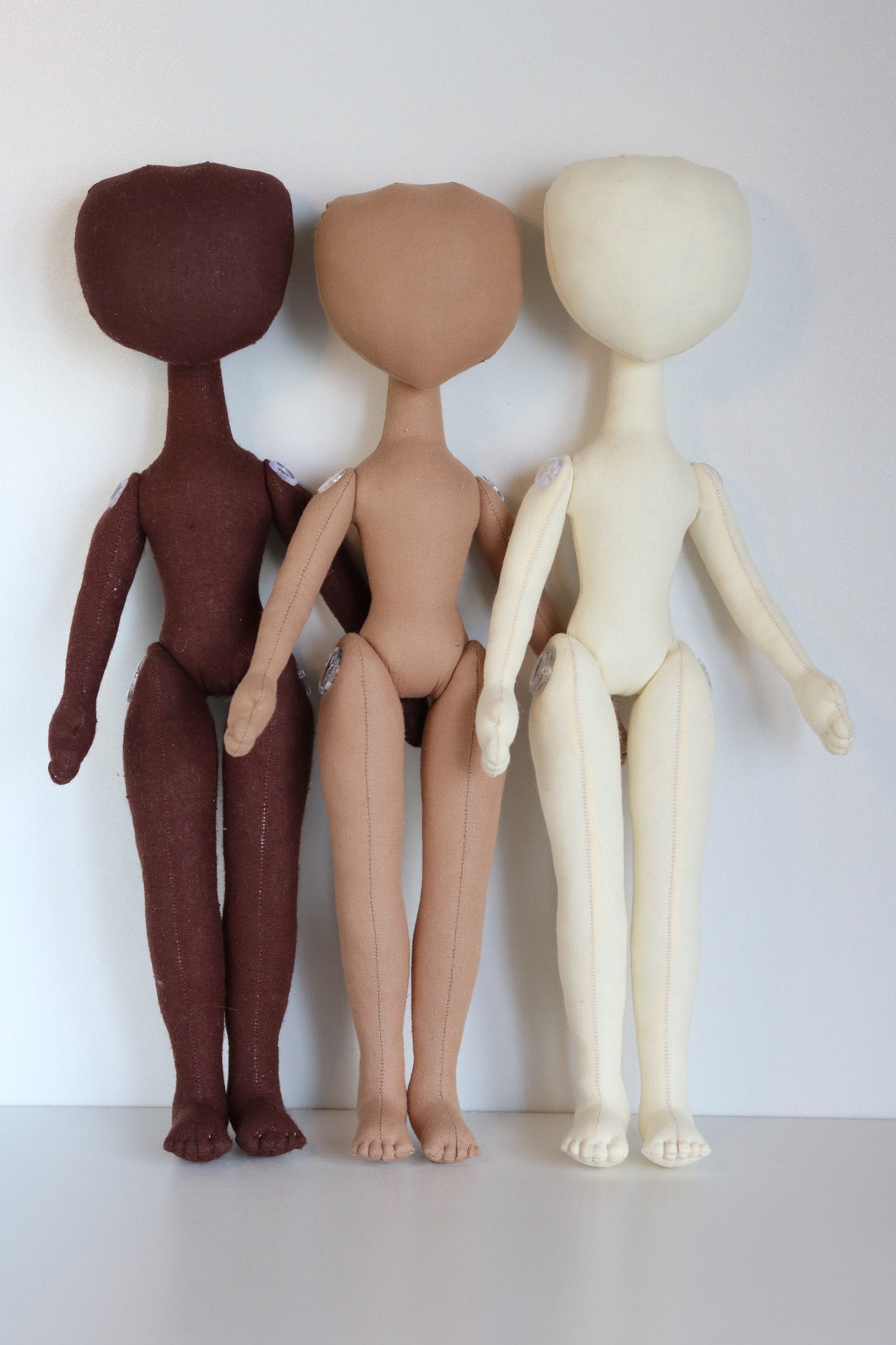Blank doll body 12.5 in. DIY Ragdoll