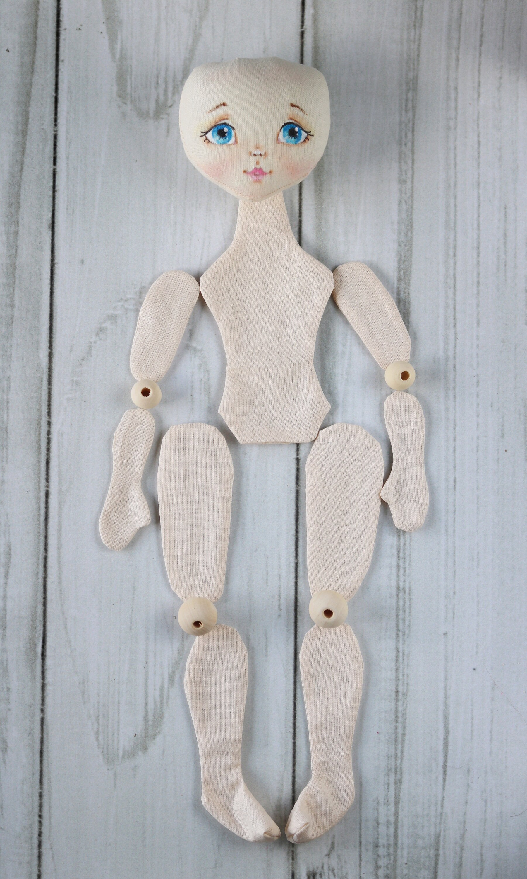 Blank Doll is 33cm/13 in Blank doll body Textile doll Handmade | Etsy