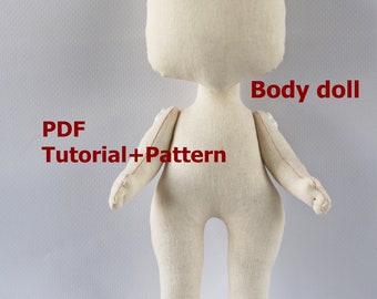 Cloth Doll Sewing Pattern, 23cm/9" Ragdoll (PDF Pattern)