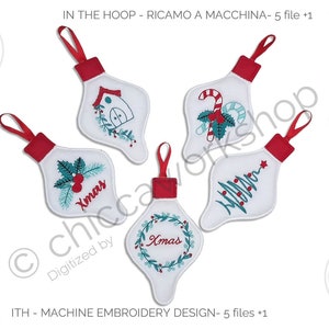 ITH - Christmas Balls - Machine embroidery with tutorial