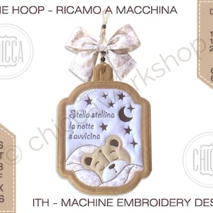 ITH Teddy Boy Crib Head - Bordado à máquina com tutorial