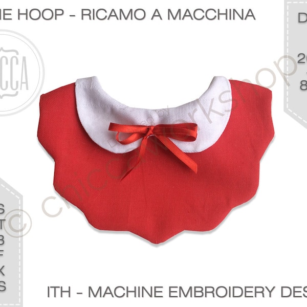 ITH Festoon Bib  - Machine embroidery design and PDF Tutorial - Digital download