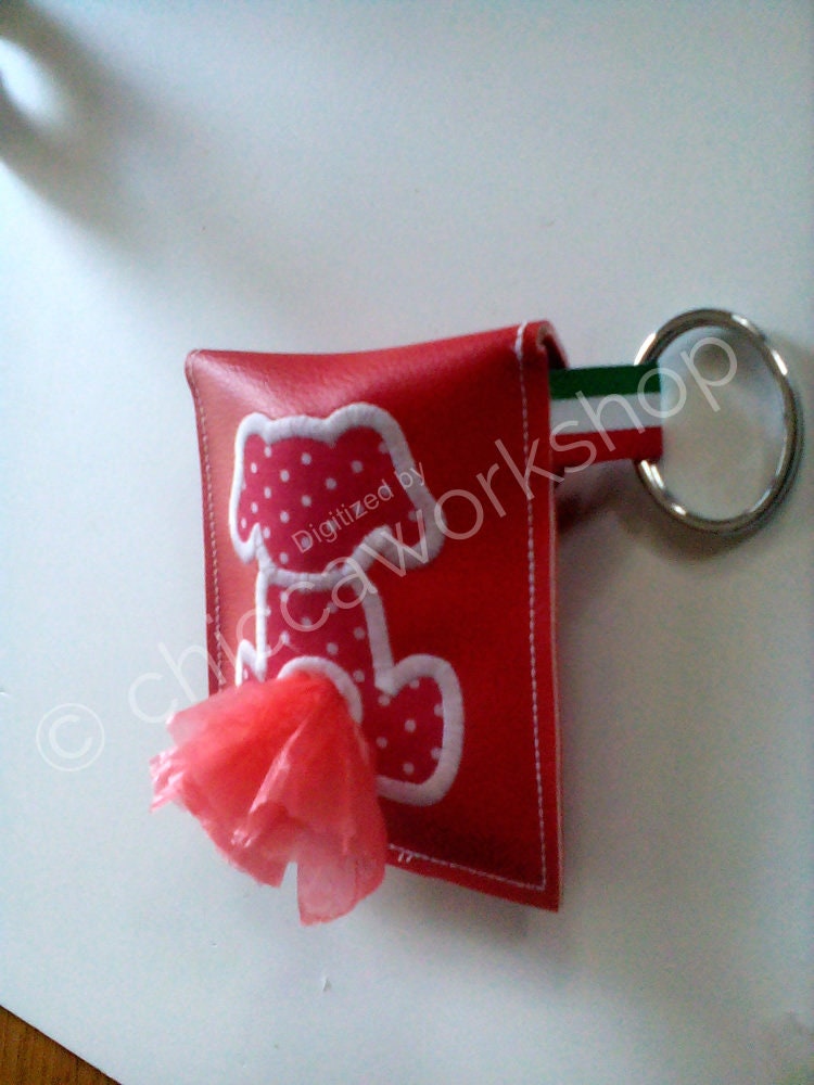 ITH Dog Bag Dispenser Machine Embroidery With Tutorial Etsy UK