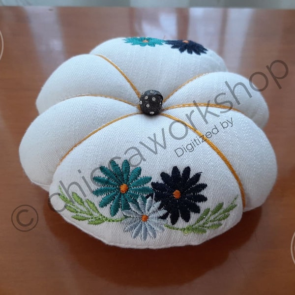 ITH Pincushion - Machine Embroidery with tutorial - 3 sizes