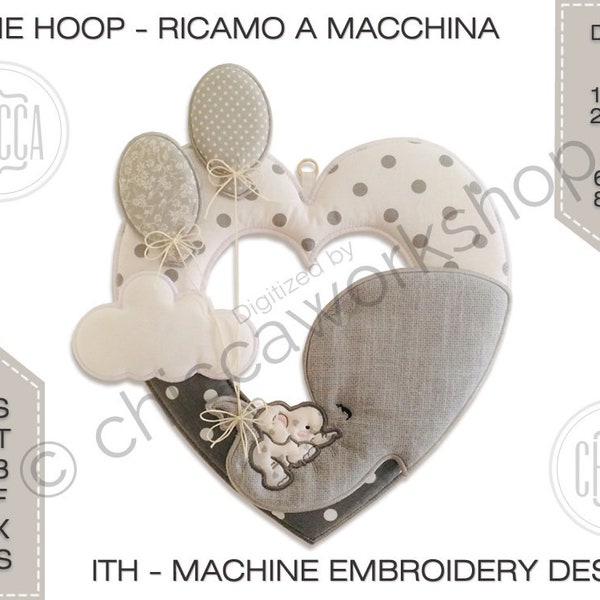 Guirlande Coeur ITH - Broderie machine avec tutoriel