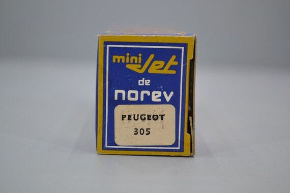 Miniature Peugeot 305 SR Des Années 80 - Modèle Norev 1:64 En Métal - Collection Mini Jet