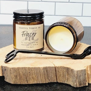 Chandelle en bocal inspirée d&#39;un apothicaire FRASER FIR 9 oz