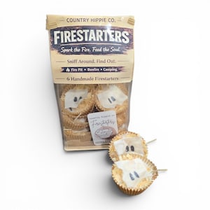 GHOST STORIES Firestarters | Natural Botanical Fire Starters | Campfire & Fire Pit Starter | Set of 6