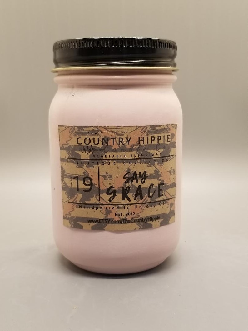 SAY GRACE 16 0z Candle