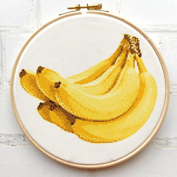 Banana Bunch - Downloadable Cross Stitch Pattern