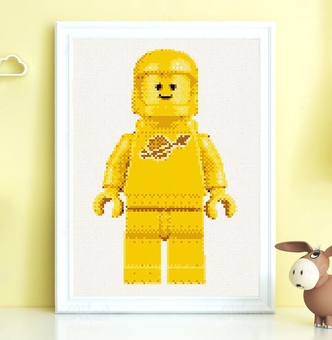Mini Paceman Pattern Spaceman Minifigure - Downloadable Cross Stitch Pattern - Etsy