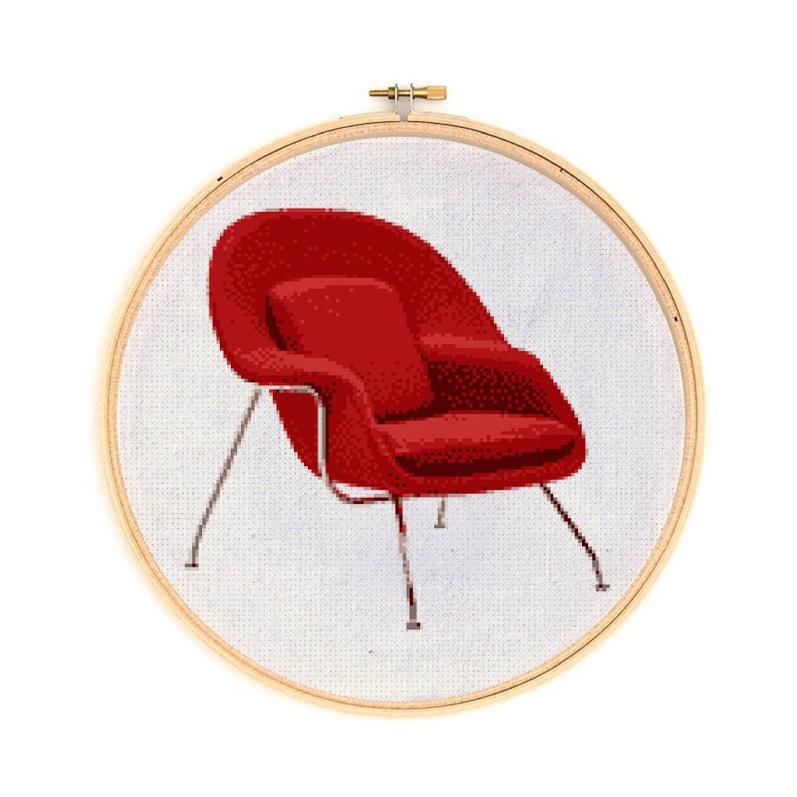 Womb Chair Downloadable Cross Stitch Pattern Etsy
