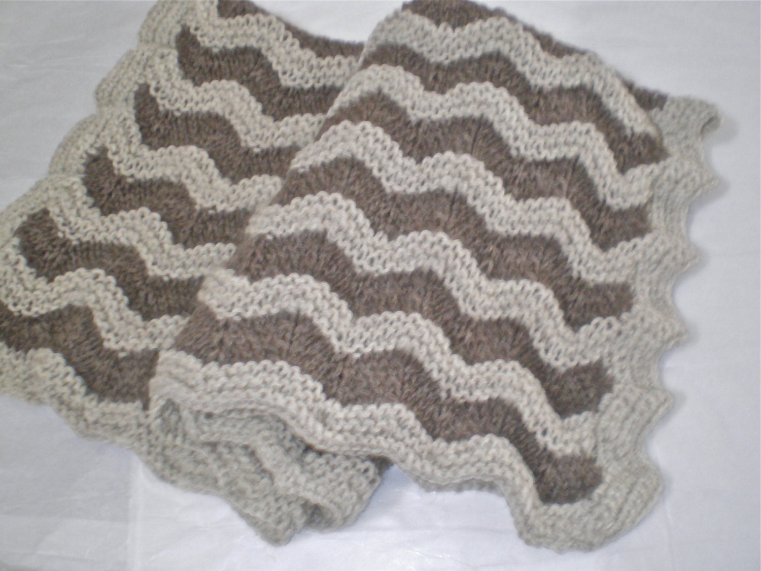 Knitted Soft Baby Blanket 100 Wool 28 X 34 in Etsy