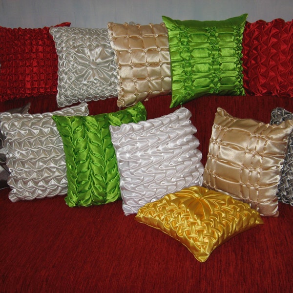 Smocked Pillow Etsy