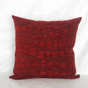 Burgundy Dark Red Decorative Chenille Luxury Handmade Throw pillow Cushion Cover 13&quot; x  13&quot;, 16&quot; x 16&quot;, 18&quot; x 18&quot;, 20&quot; x 20&quot;.