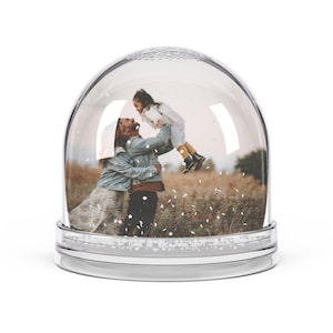 パーソナライズされた写真スノーグローブ | カスタム写真スノーグローブ記念品