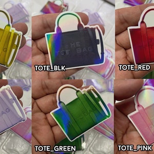 Fashion Bag Sticker, Holographic Designer Sticker, Fashion Waterproof Decal, Vinyl Sticker for Laptop Hydroflask Journal Stanley Sticker