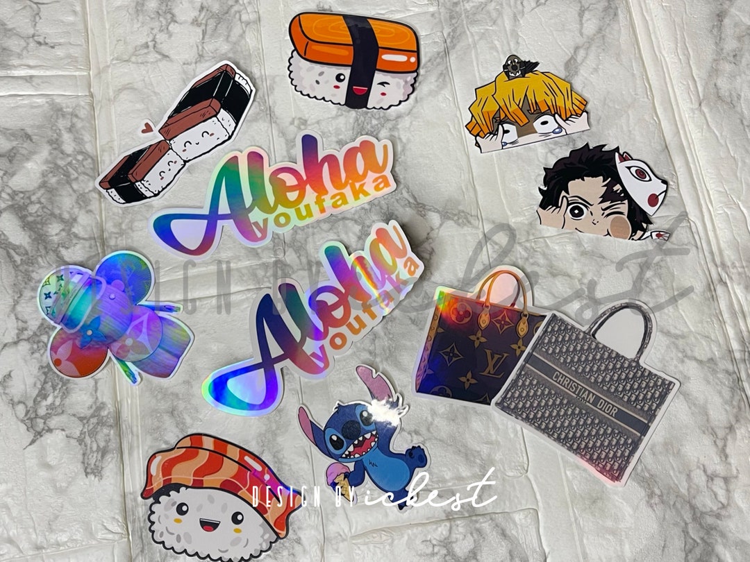Iridescent Designer Bag Sticker | Waterproof Laptop Decal - Etsy
