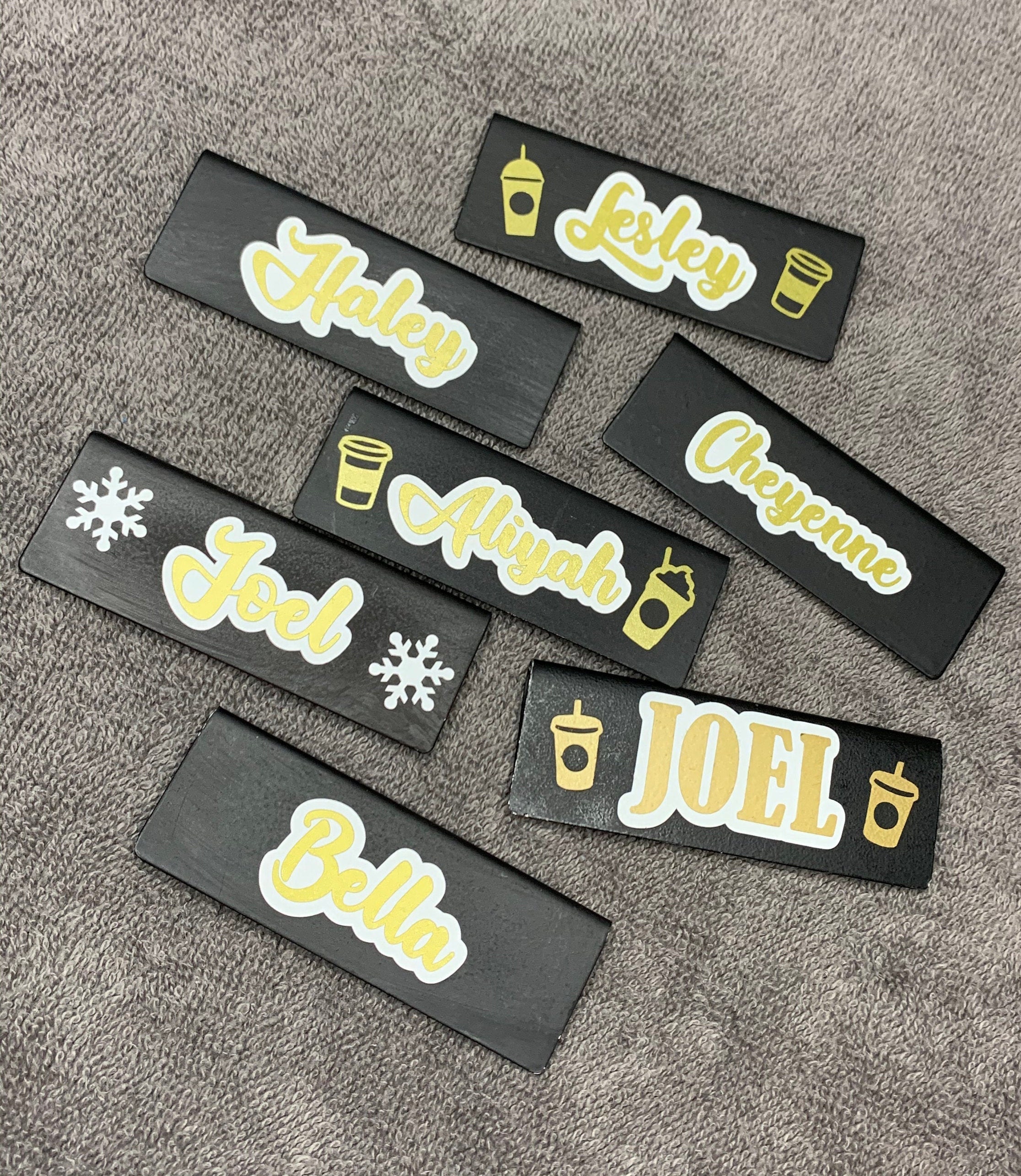 Custom Personalized Starbucks Barista Name tag vinyl sticker Etsy