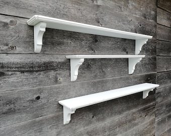 Shelf Gerda1*White 100 (40-160 cm)-ShabbyChic