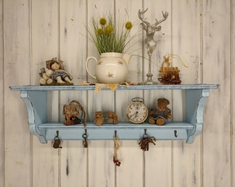 Etagère Alma2, 80x20x27, étagère de cuisine shabby, étagère suspendue, étagère murale,