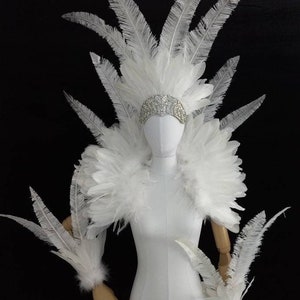 Peacock Carnival Costume Feathers Samba Costume Angel Wings