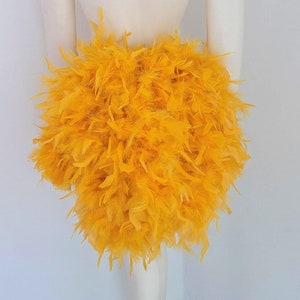Fantail Simple Ekonomiczny Piórkowy Ogon Wachlarz Ogon z tyłu Bustle Boa Tutu Kostium tancerka burleska Dumnie wyprodukowano w USA