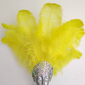 Premium Ostrich feathers Headdress  Made in USA