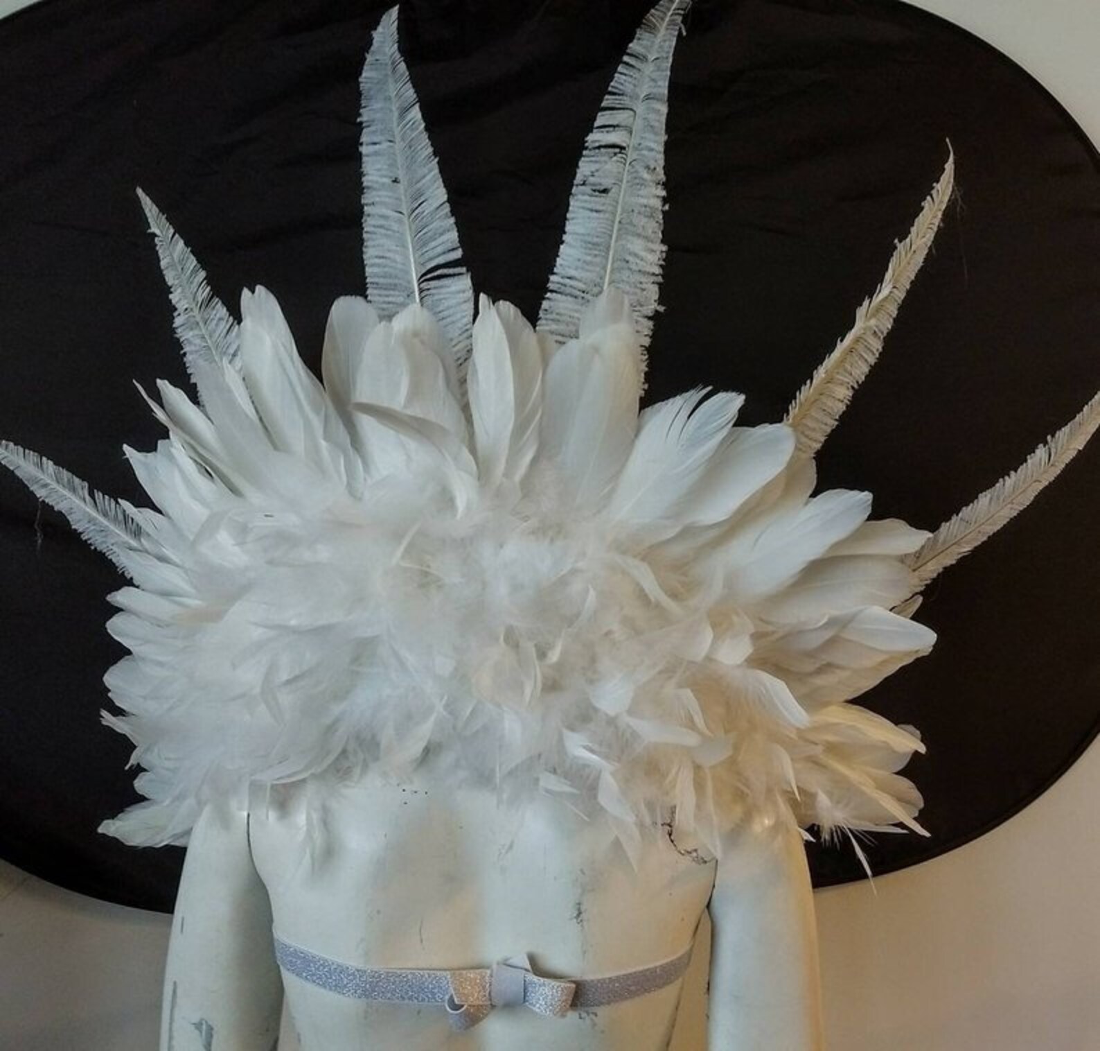 White Samba Costume Feather Piece Angel Wings Feather Fantasy Fest ...