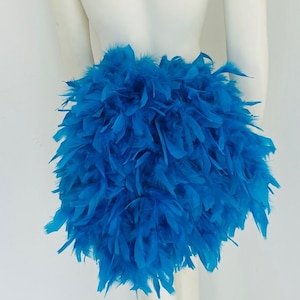 Thick Feather Tail Fan tail back cover Feather Bustle Boa tutu feather belt COSTUME SHOWGIRL BURLESQUE