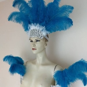 Kopfschmuck,Armteile Samba Kostüm, Karneval Hora Ort, Made in USA
