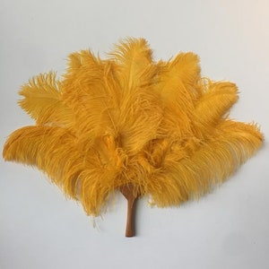 Vintage Old Vegas Ostrich Feather Fan, Showgirl Feather Fan, Burlesque Dance Fan, Mahogany Handle, Cabaret Prop, Wedding