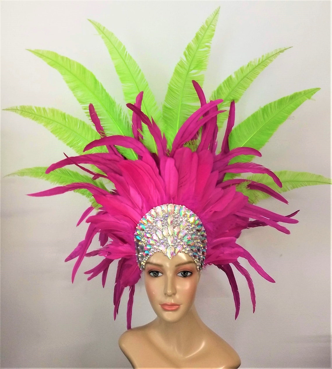 Feather Costume Made in USA Collarheaddress and Arm Pieces. Etsy