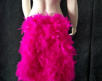 Feather Tail Fan tail back cover Feather Bustle Boa tutu feather belt COSTUME SHOWGIRL BURLESQUE