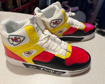 KC Chiefs Tennis Shoes Hand Painted