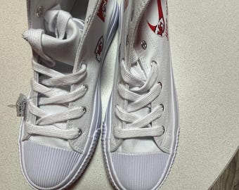 White Kansas City Chiefs Tennis Shoes