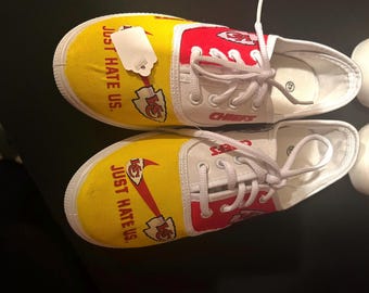 Kansas City Chiefs Yellow and Red Tennis Shoes