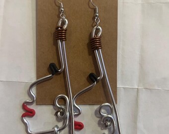 Lady Face Earrings
