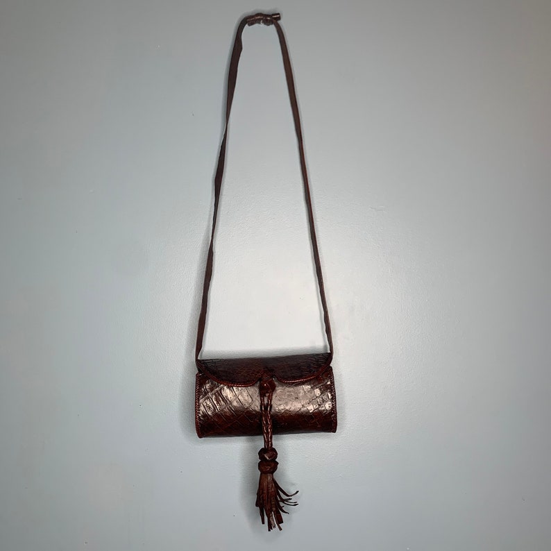 Small Brown Crossbody Handmade Leather Purse