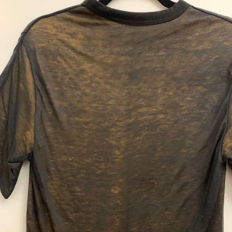 Black and Yellow Vintage Double Layer Reversible T-Shirt
