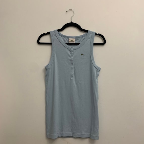 Vintage Baby Blue Sleeveless Lacoste Shirt