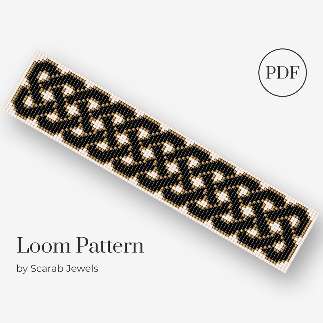 Celtic Knot Pattern | Loom Beading Bracelet | Cuff Bead Pattern ...