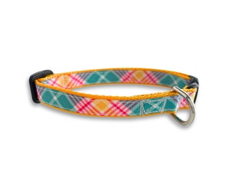 Sommer kariertes Halsband, Breakaway Katzenhalsband, Mini Teacup Hundehalsband, Frühling Leichtes kleines Haustier Halsband, süßes Katzenhalsband, süßes Hundehalsband