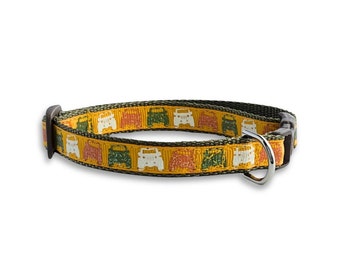 Off Road Vehicle Adventure Dog Collar, Breakaway Cat Collar, Mini Teacup Dog Collar, Lightweight Tiny Pet Collar, Cute Cat Collar