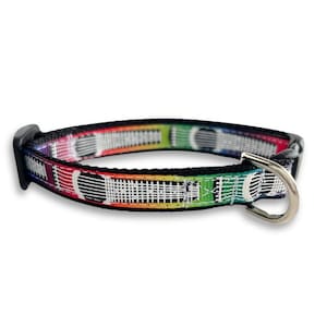 Acoustic Guitar Collar, Breakaway Cat Collar, Mini Teacup Dog Collar, Rainbow Music Lightweight Tiny Pet Collar, Cute Cat Collar