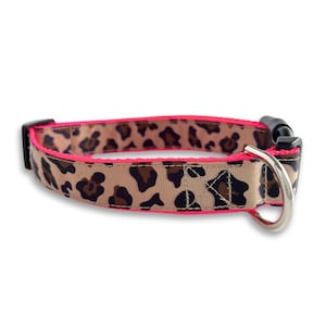 Leopard Dog Collar, Small, Medium & Large Dog Collar, Spirit Animal Dog Collar, Safari Cheetah Print, Dog Collar Girl