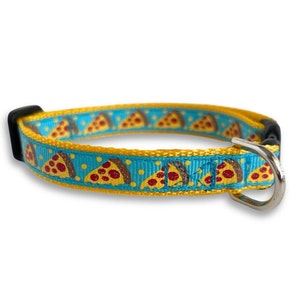 Pizza Collar, Breakaway Cat Collar, Mini Teacup Dog Collar, Lightweight Tiny Pet Collar, Cute Cat Collar, Cute Dog Collar