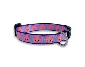 Varkenshalsband, afgescheiden kattenhalsband, mini theekopje hondenhalsband, lichtgewicht kleine halsband voor huisdieren, schattige kattenhalsband, schattige hondenhalsband